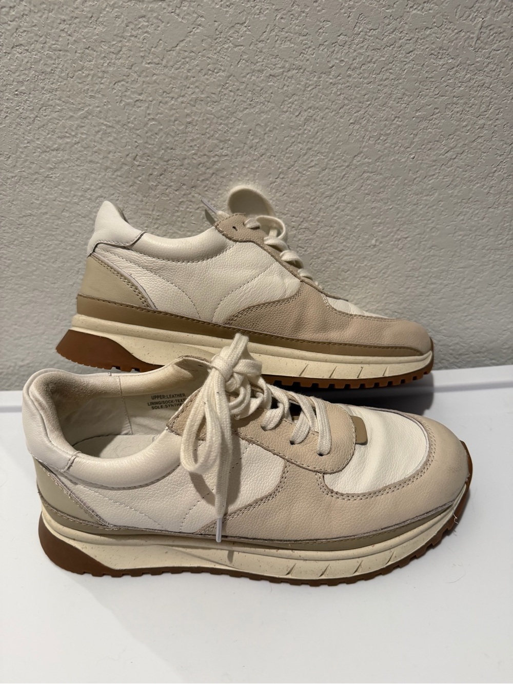Madewell Cream & Tan Women's Casual Sneakers